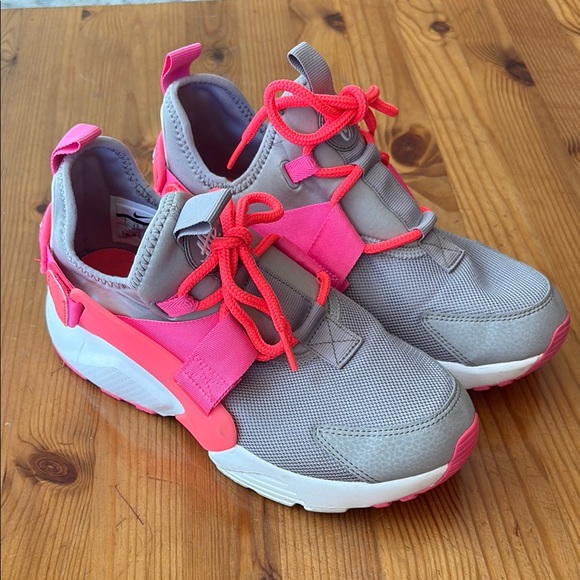 Nike Shoes - Nike Gray and Pink Athletic Shoes with Modern Design